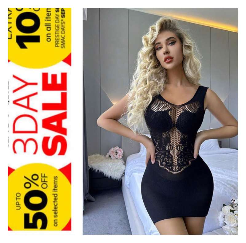 black lace bodycon