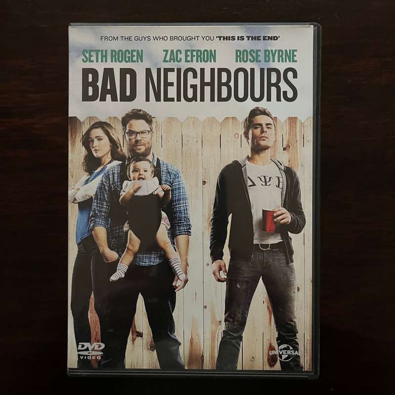 Bad Neighbours DVD Seth Rogen Zac Efron Rose Byrne
