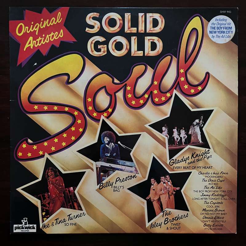 Solid Gold Soul Vinyl LP UK Press Billy Preston Isley Brothers Ike & Tina Turner
