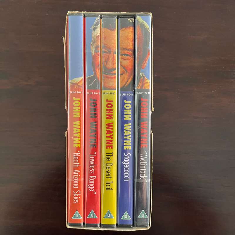 The John Wayne Collection 5DVD Boxset UK Press Mostly New and Sealed