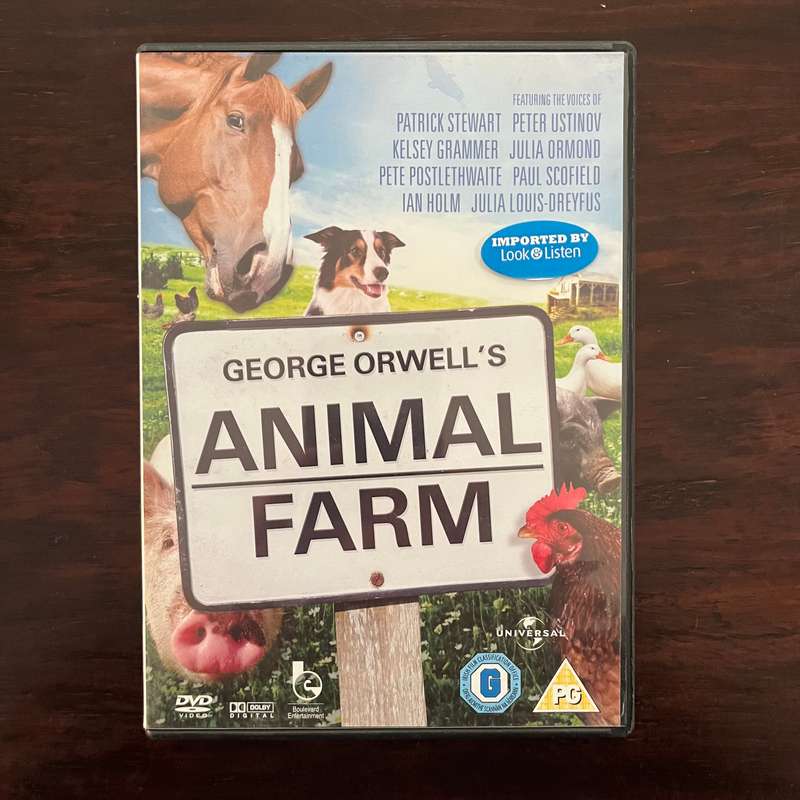 Animal Farm DVD Patrick Stewart Peter Ustinov UK Press George Orwell