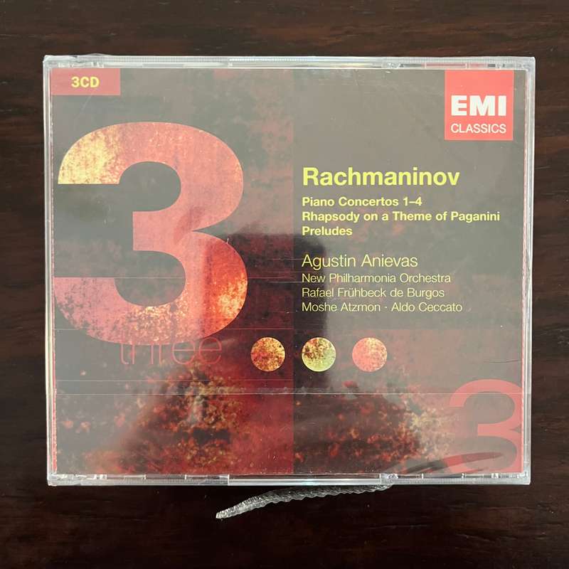 Rachmaninov - Piano Concertos 1-4 Rhapsody 3CD EMI Classics Import New and Sealed