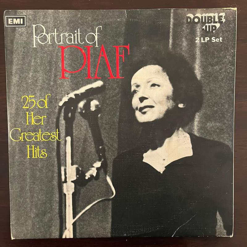 Edith Piaf - Portrait Of 25 Greatest Hits Vinyl 2LP UK Press