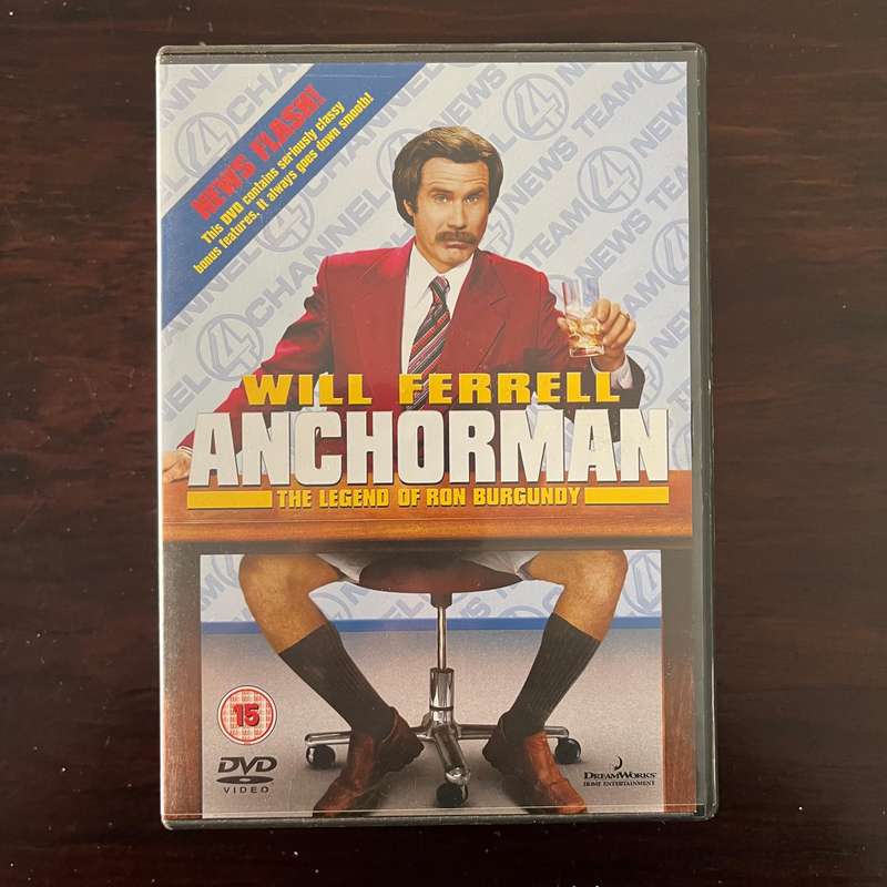 Anchorman - The Legend Of Ron Burgundy DVD UK Press Will Ferrell