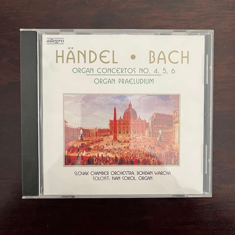 Handel / Bach - Organ Concertos No. 4,5,6 CD Allegro Import