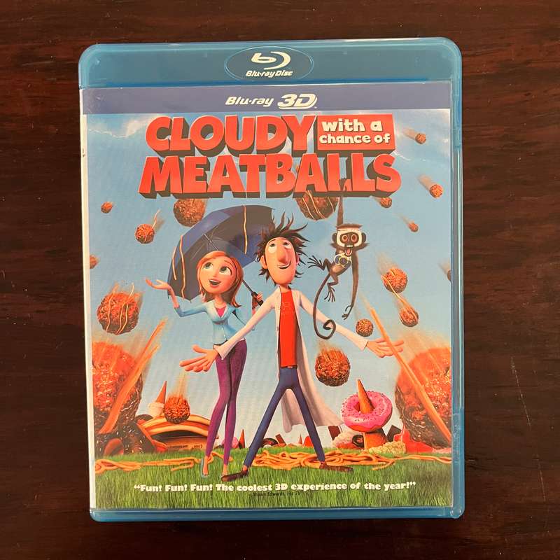 Cloudy With A Chance Of Meatballs 3D Blu Ray South African Press
