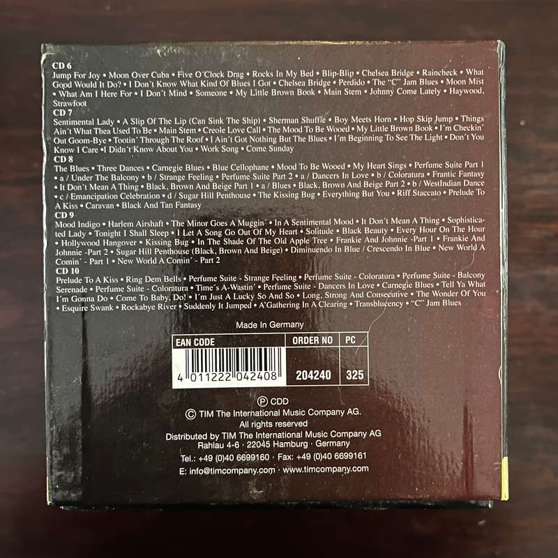 Duke Ellington - Portrait 10CD Boxset Past Perfect 24 Carat Gold Edition