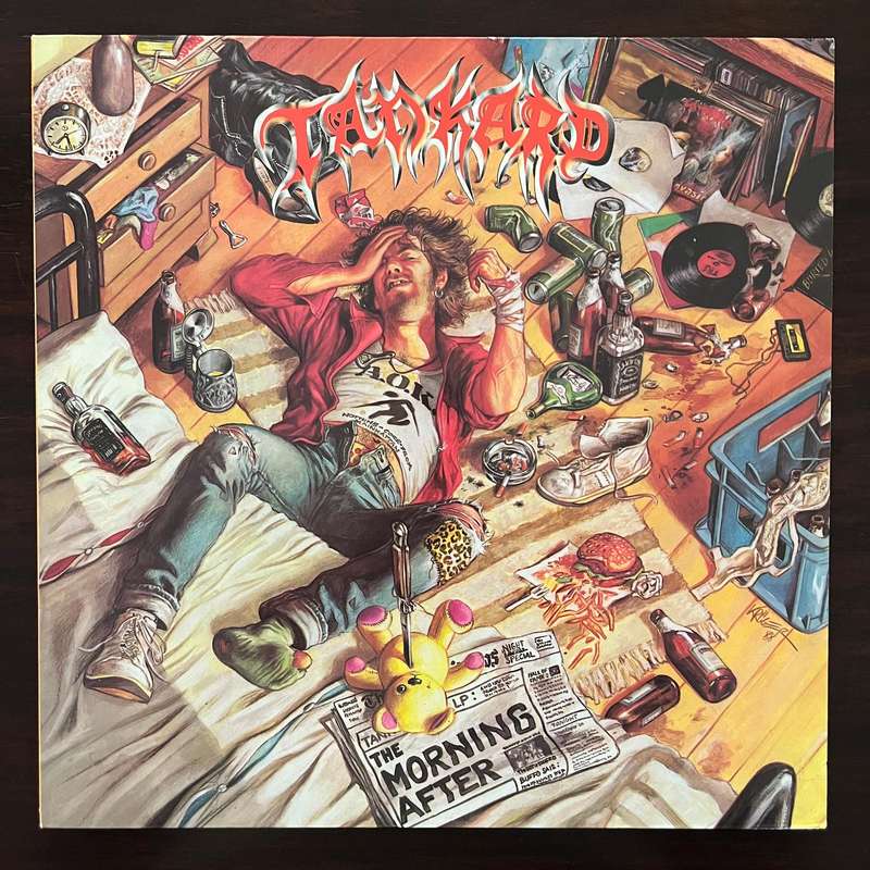 Tankard - The Morning After Vinyl LP Original German Press Thrash Metal