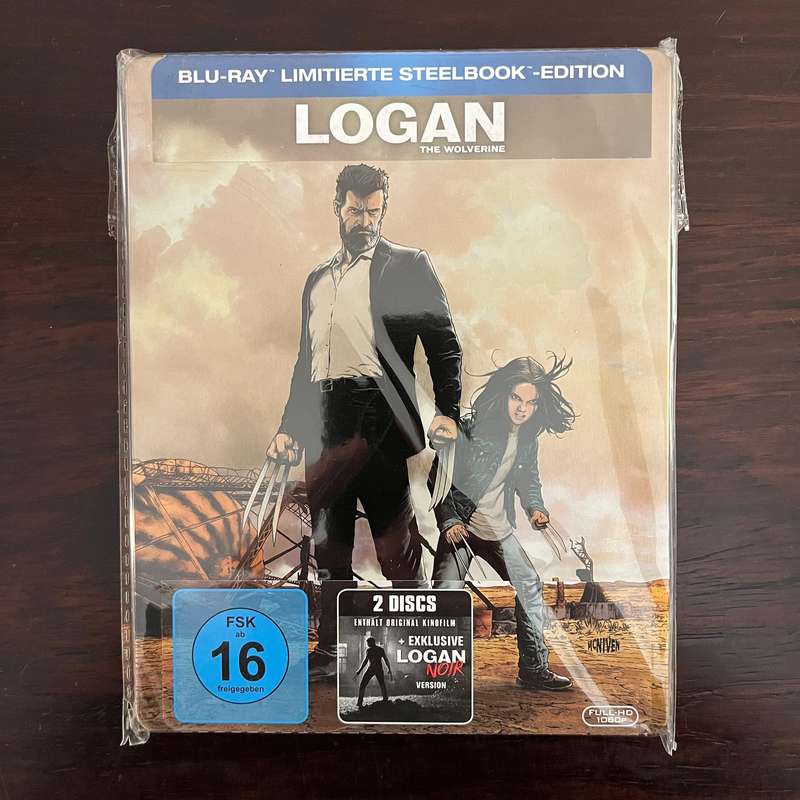 Logan Blu Ray Steelbook German Press X-Men Rare OOP Two Disc