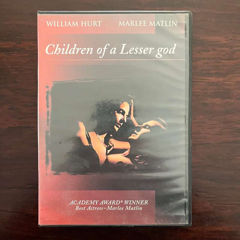 Children Of A Lesser God DVD South African Press William Hurt Marlee Matlin