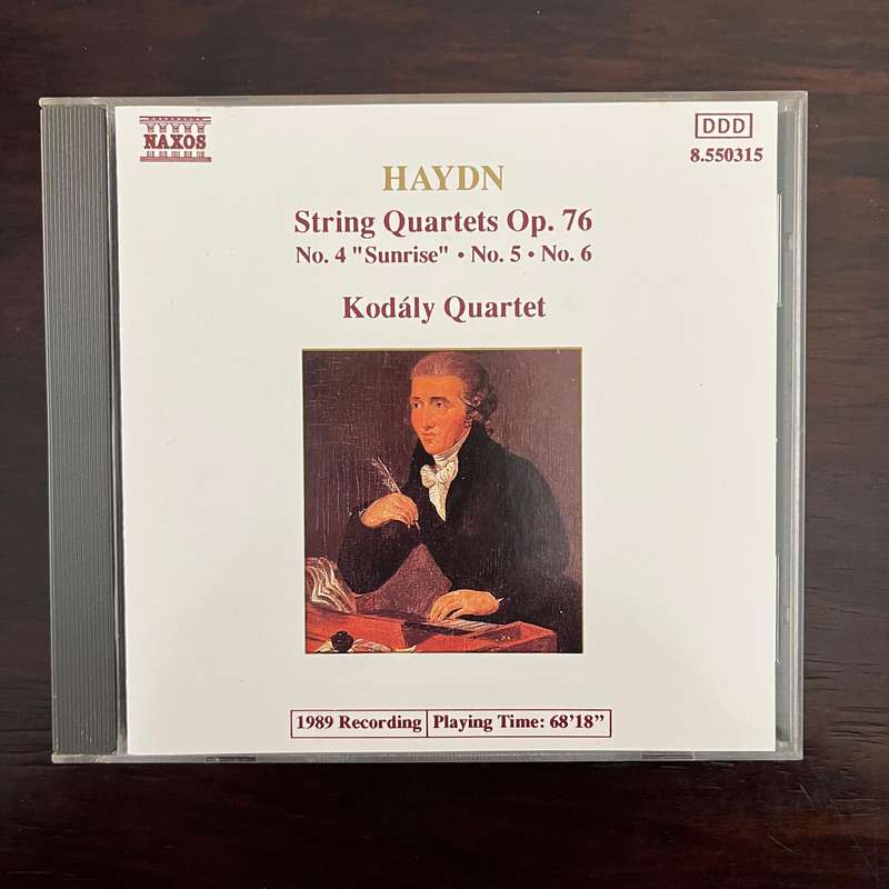Haydn - String Quartets Op. 76, Nos. 4-6 CD Naxos Import