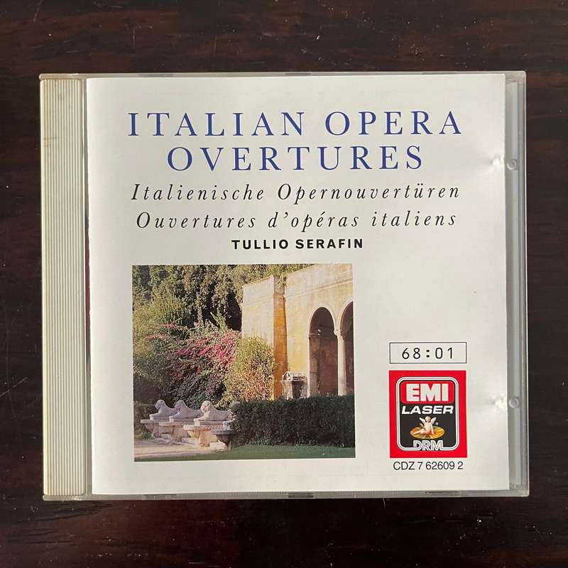 Italian Opera Overtures - Serafin CD EMI Laser Import