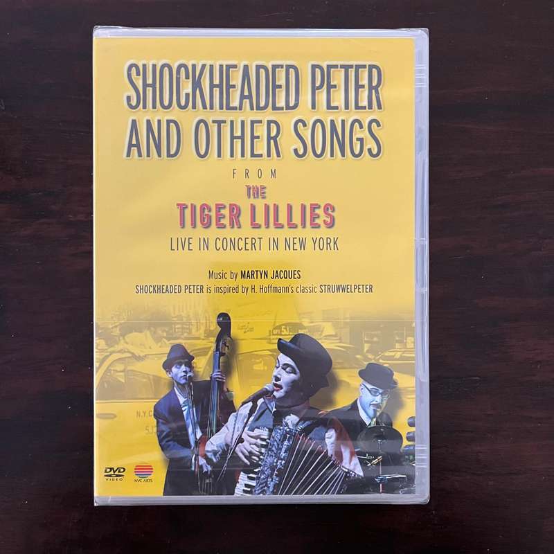 Shockheaded Peter from The Tiger Lillies Live in New York DVD Folk Punk New and Sealed