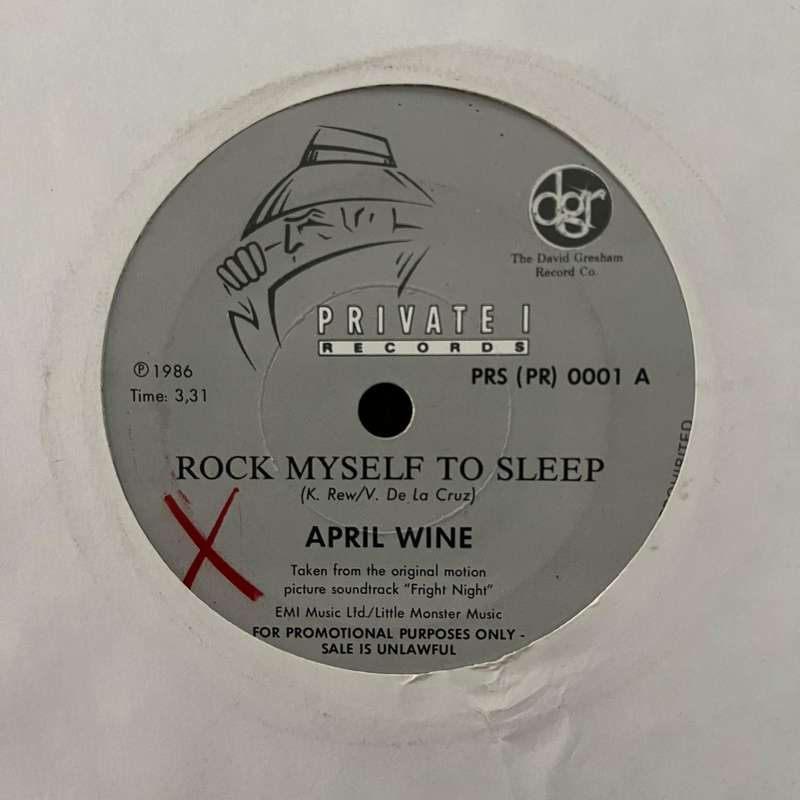 April Wine, White Sister - Rock Myself To Sleep / Save Me Tonight Vinyl 7 Inch Single Promo