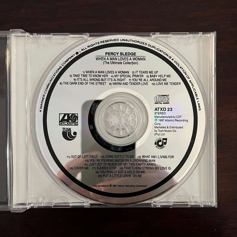 Percy Sledge - When A Man Loves A Woman CD South African Press