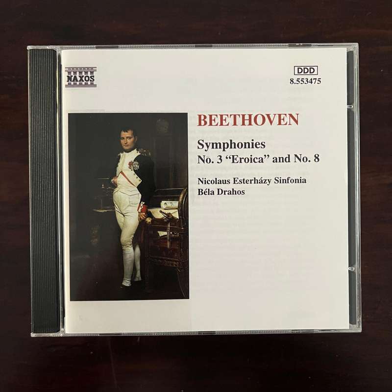 Beethoven / Nicolaus Esterházy Sinfonia / Béla Drahos  Symphonies - No. 3 "Eroica" And No. 8 CD