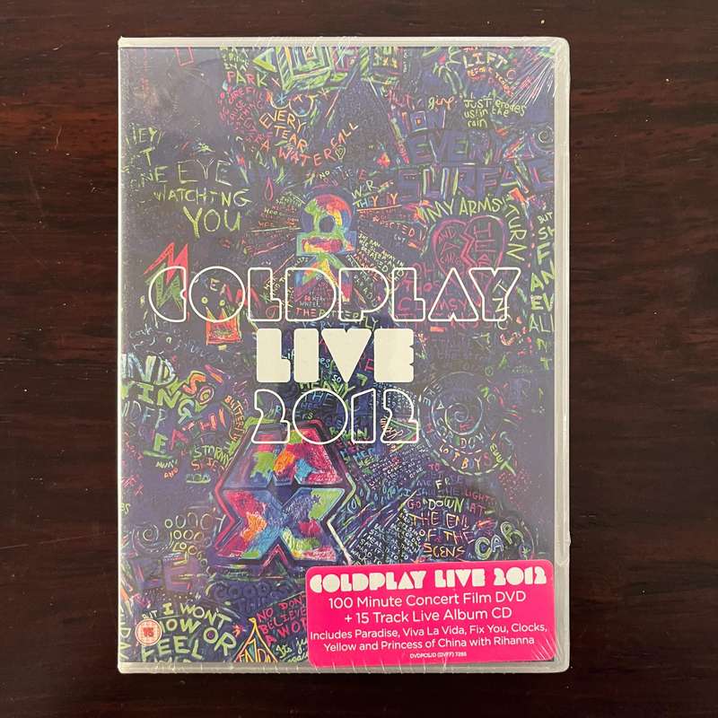 Coldplay - Live 2012 DVD South African Press New and Sealed