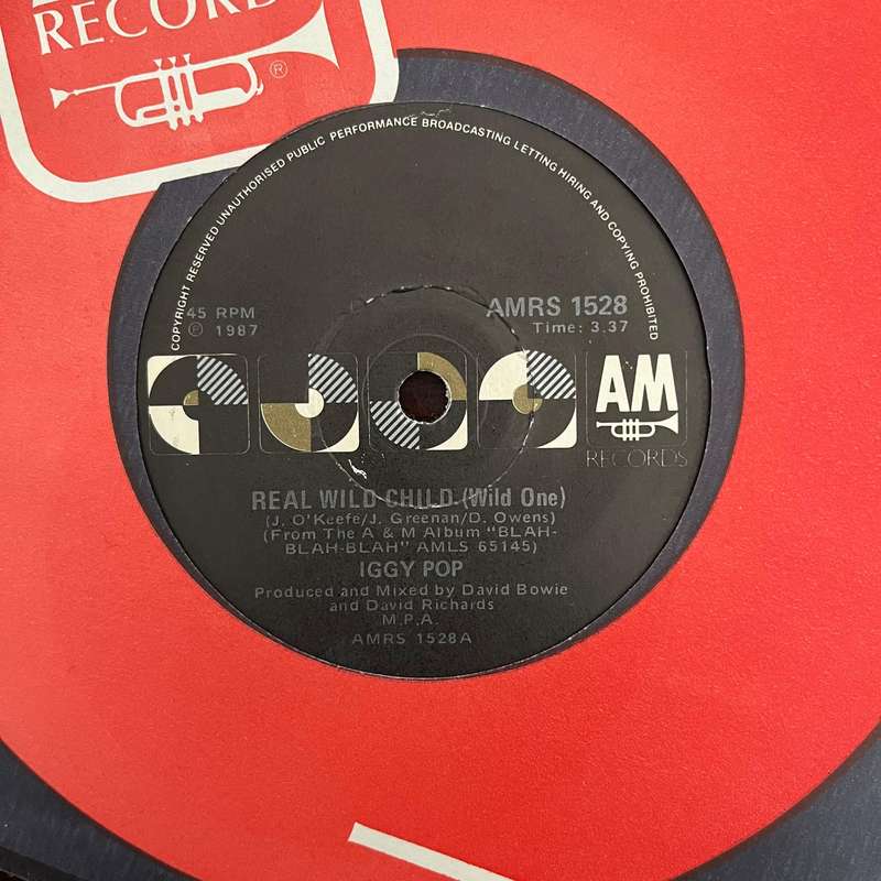 Iggy Pop - Real Wild Child Vinyl 7 Inch Single South African Press