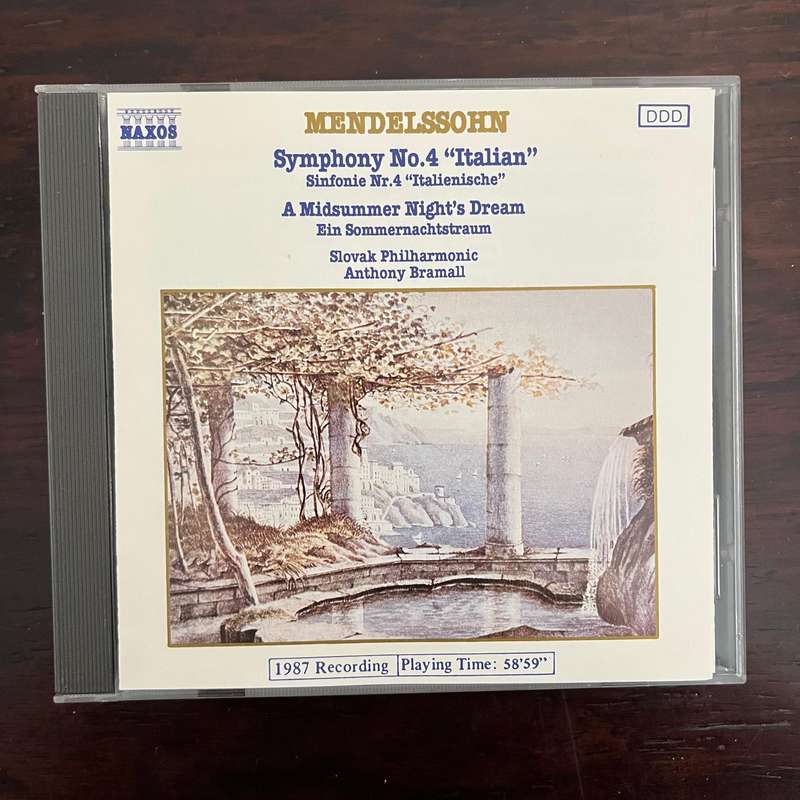 Mendelssohn -Italian Symphony / A Midsummer Night's CD Naxos Import