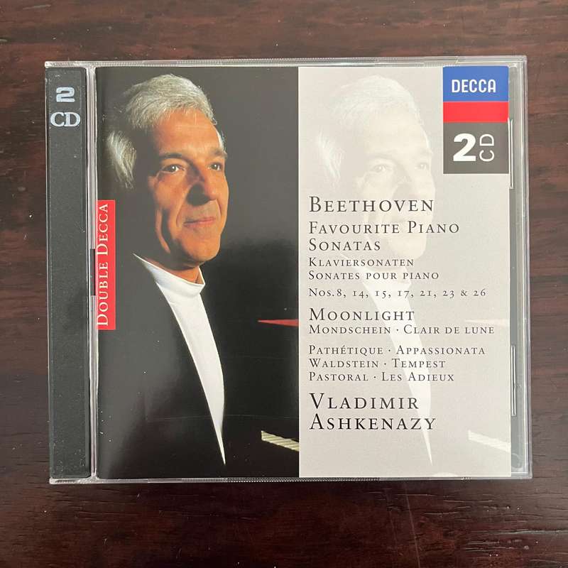 Beethoven - Vladimir Ashkenazy - Favourite Piano Sonatas 2CD Decca Import