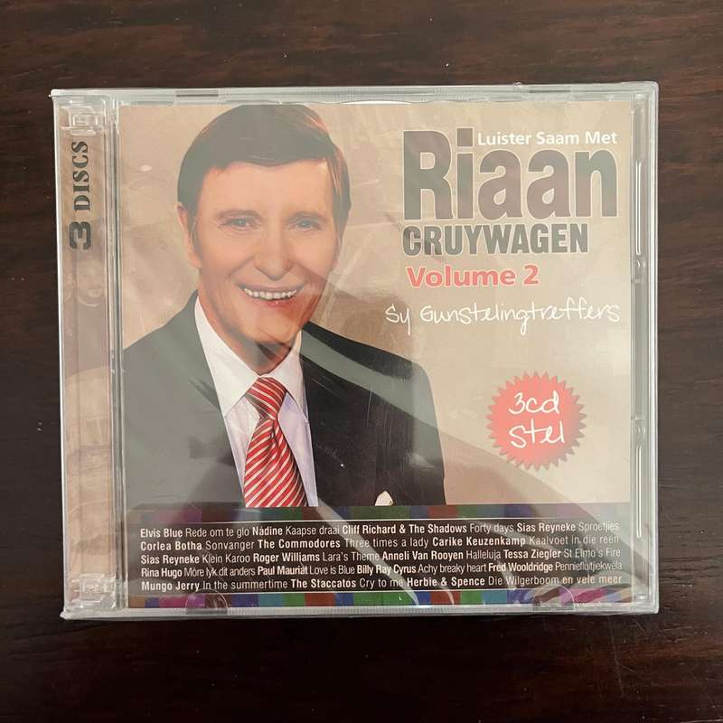 Riaan Cruywagen Volume 2 3CD Compilation Elvis Blue Cliff Richard ABBA New and Sealed