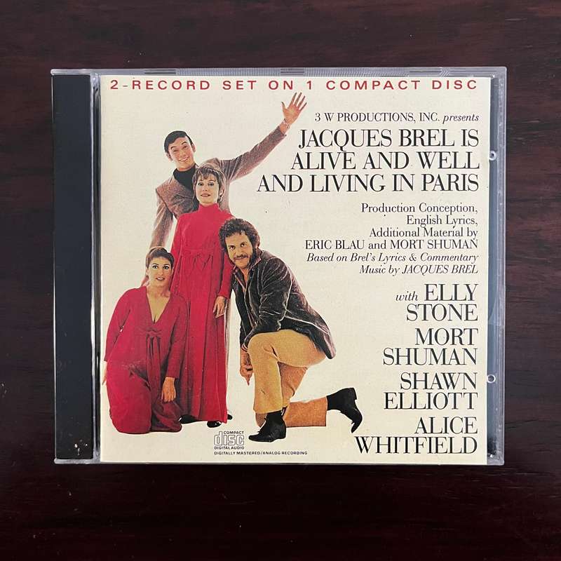 Jacques Brel Is Alive And Well And Living In Paris CD Chanson South African Press