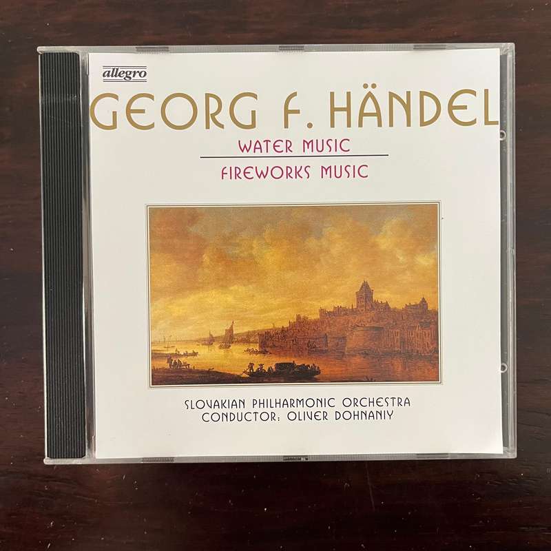 Handel - Watermusic / Fireworks Music CD Allegro Import