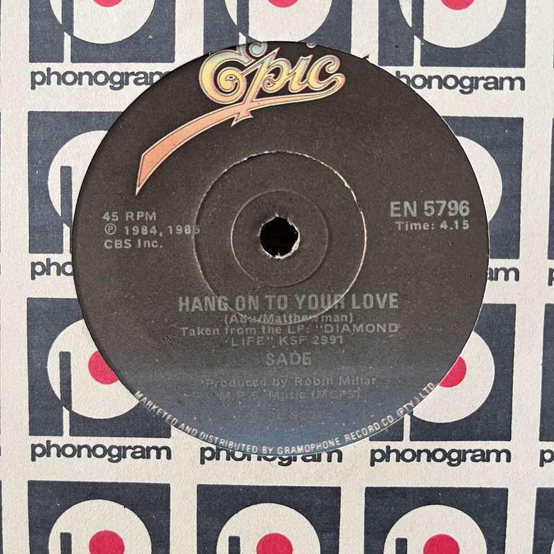Sade - Hang On To Your Love Vinyl 7 Inch Single South African Press