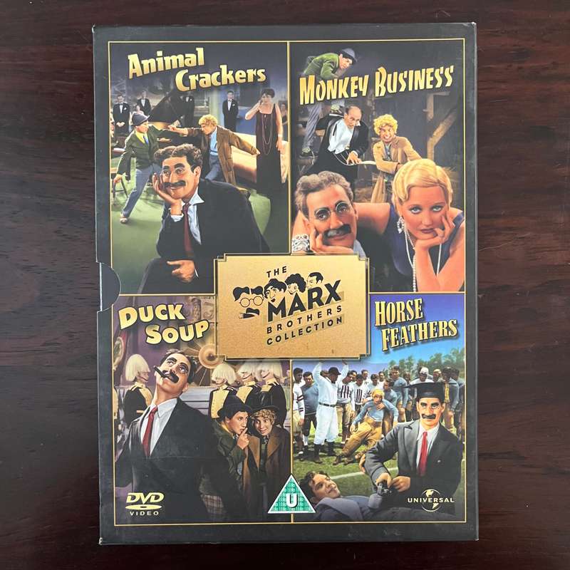 The Marx Brothers Collection 4DVD Boxset UK Press Animal Crackers Duck Soup