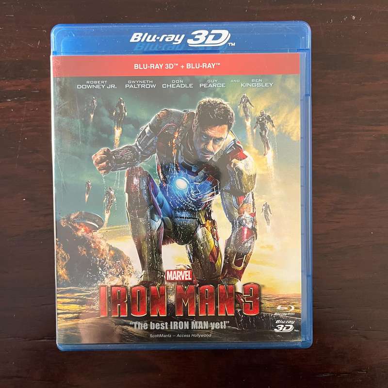 Iron Man 3 Blu Ray 3D and Blu Ray Two Disc South African Press Marvel (2)