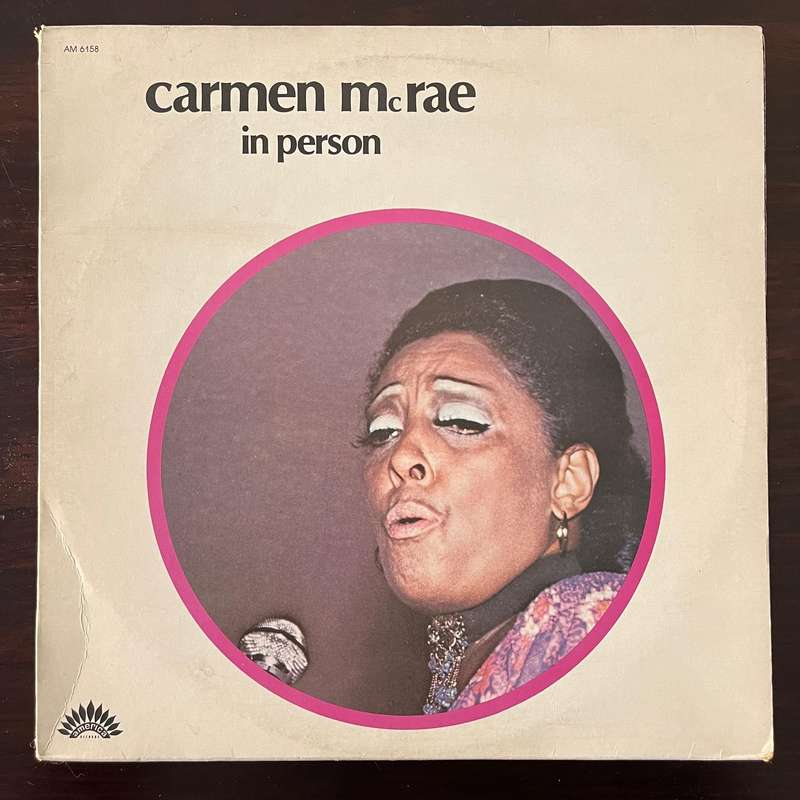 Carmen McRae - In Person Vinyl LP Soul Jazz French Press