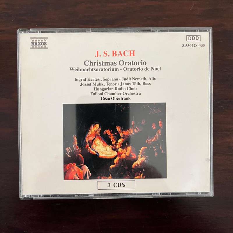 Bach - Christmas Oratorio 3CD Naxos Import