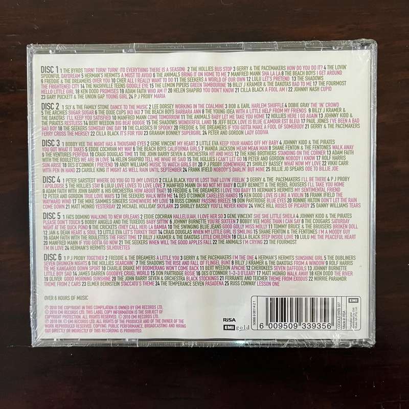 Original Hits - 60s Pop 6CD Set Byrds Animals Beach Boys New and Sealed
