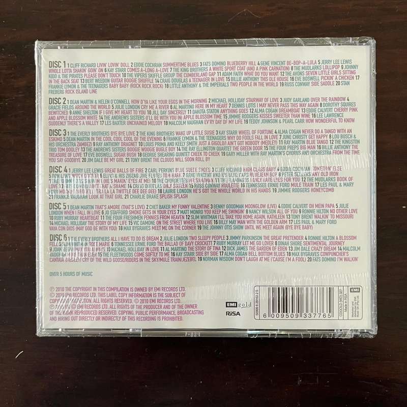 Original Hits - 50s 6CD Set Cliff Richard Eddie Cochran New and Sealed