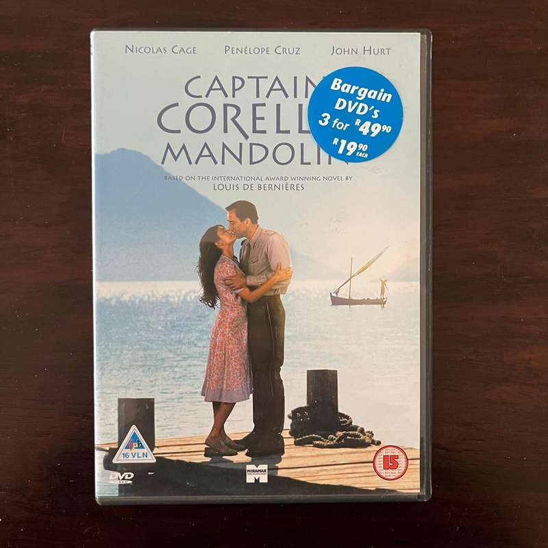 Captain Corelli's Mandolin DVD UK Press Nicolas Cage