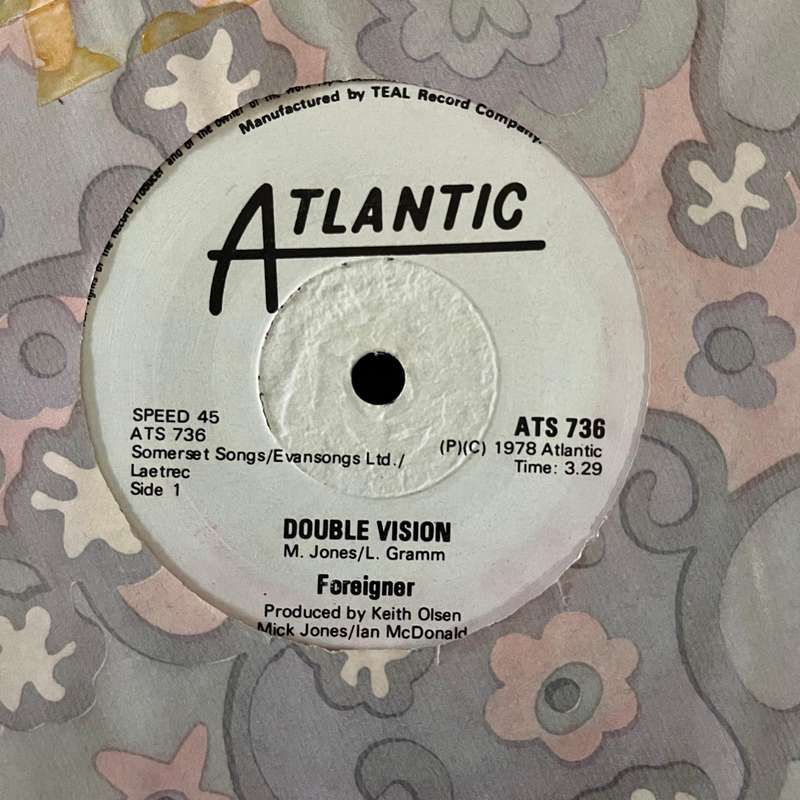 Foreigner - Double Vision Vinyl 7 Inch Single Rare Rhodesian Press