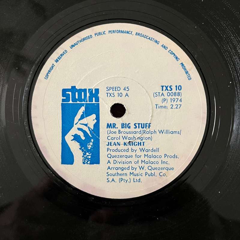 Jean Knight - Mr. Big Stuff Vinyl 7 Inch Single Rare Rhodesian Press Funk Soul