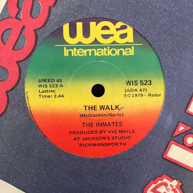 The Inmates - The Walk Vinyl 7 Inch Single South African Press New Wave