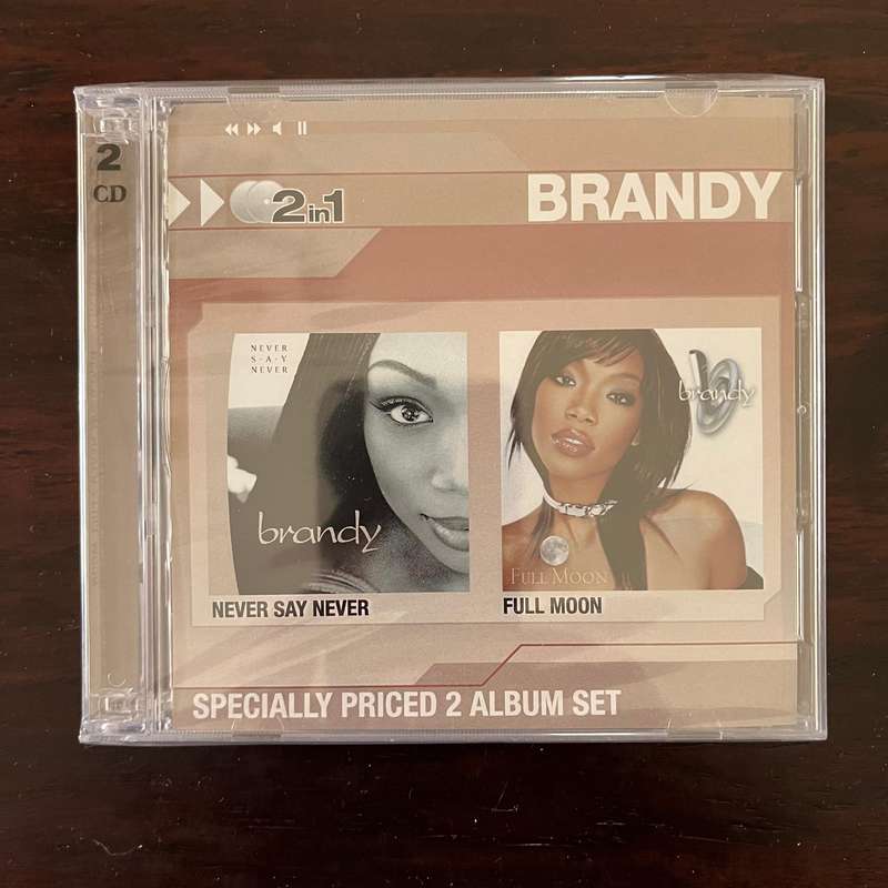 Brandy - Never Say Never / Full Moon 2in1 2CD South African Press New and Sealed