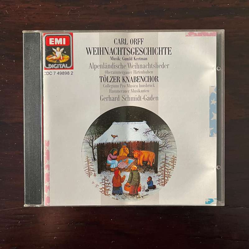 Die Weihnachtsgeschichte - Orff / Keetman CD EMI Import