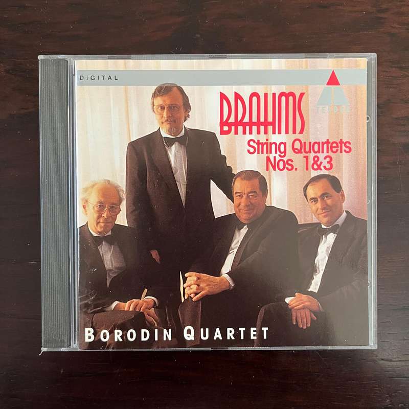 Brahms, Borodin Quartet - String Quartets Nos. 1 & 3 CD Teldec Import