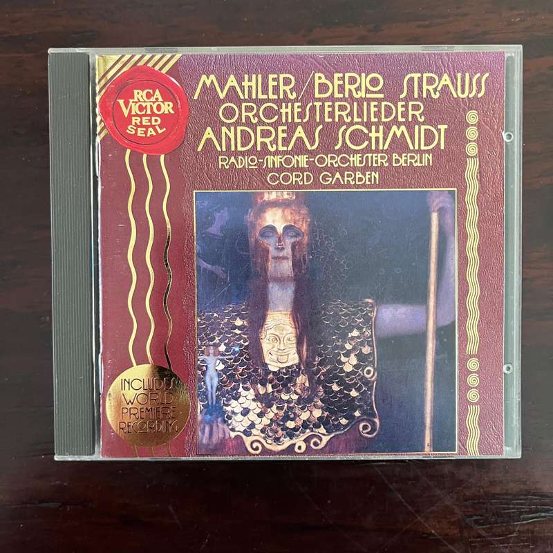 Mahler - Berio , Strauss - Orchesterlieder CD RCA Victor EU Press