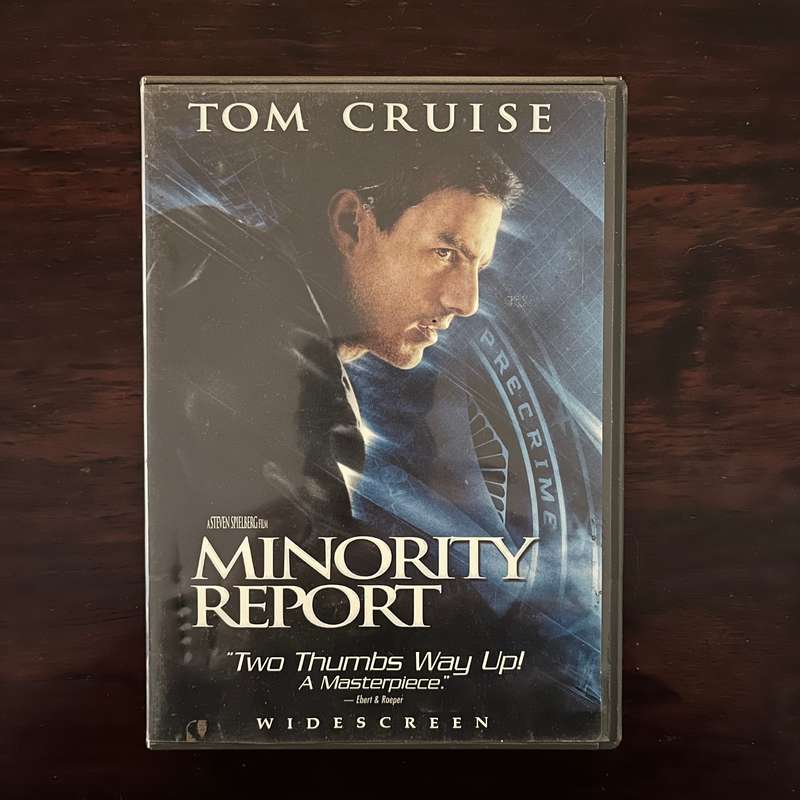 Minority Report DVD US Press Zone 1 Tom Cruise Steven Spielberg