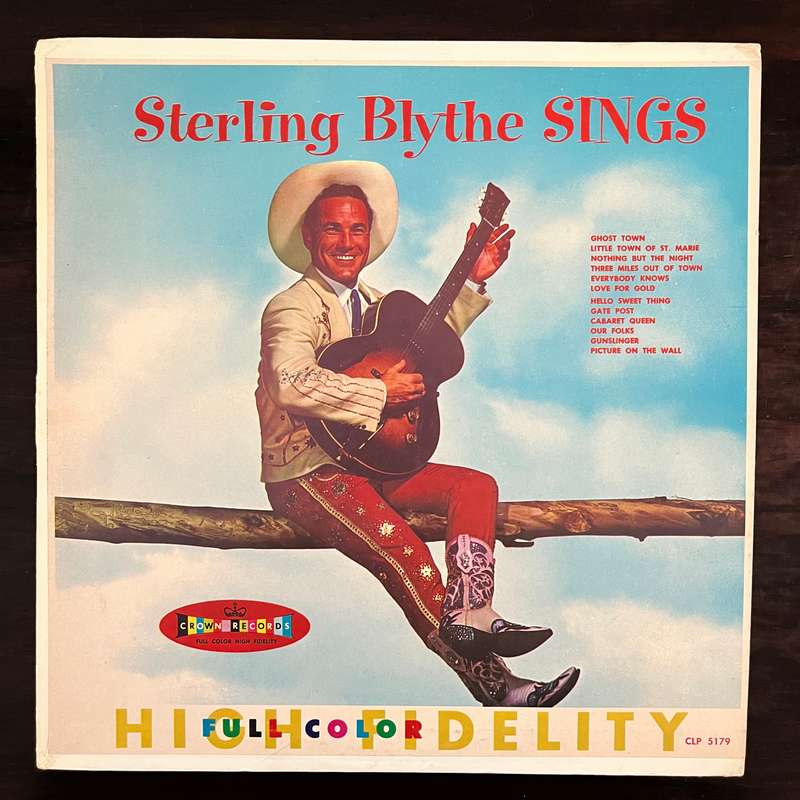 Sterling Blythe - Sterling Blythe Sings Vinyl LP 1960 US Press Country