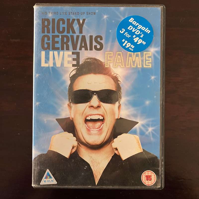 Ricky Gervais - Live Fame DVD UK Press