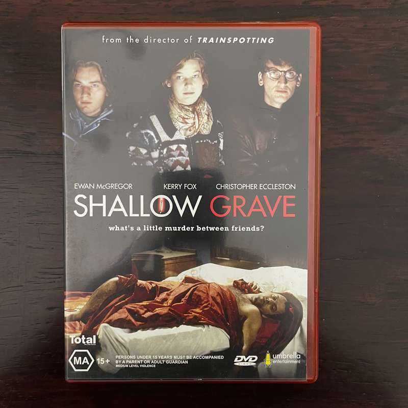 Shallow Grave DVD Australian Press Danny Boyle Region Free
