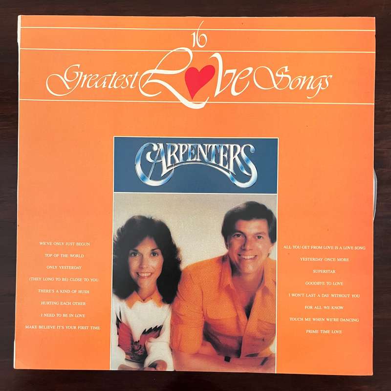 Carpenters - 16 Greatest Love Songs Vinyl LP South African Press