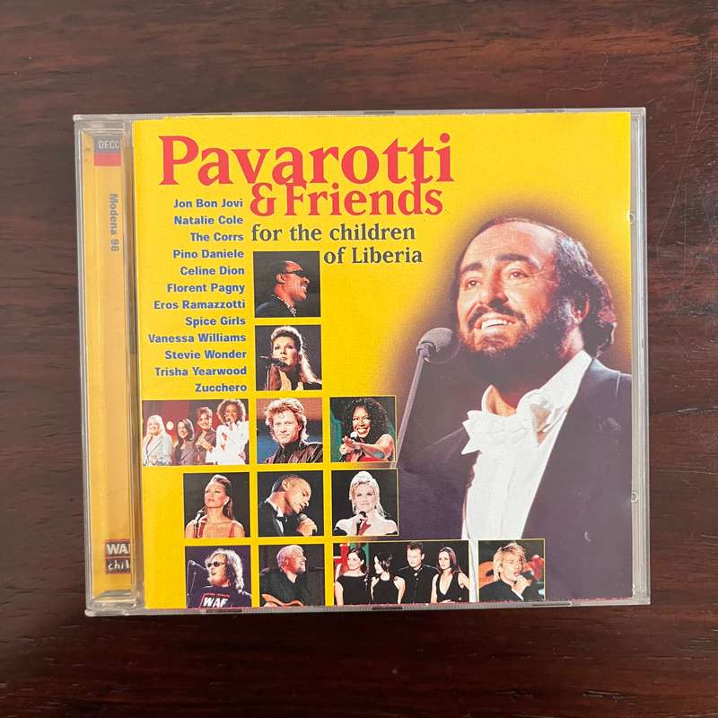 Pavarotti & Friends - For The Children of Liberia CD South African Press Stevie Wonder