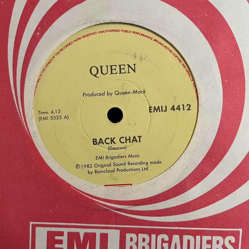 Queen - Back Chat / Staying Power Vinyl 7 Inch Single South African Press