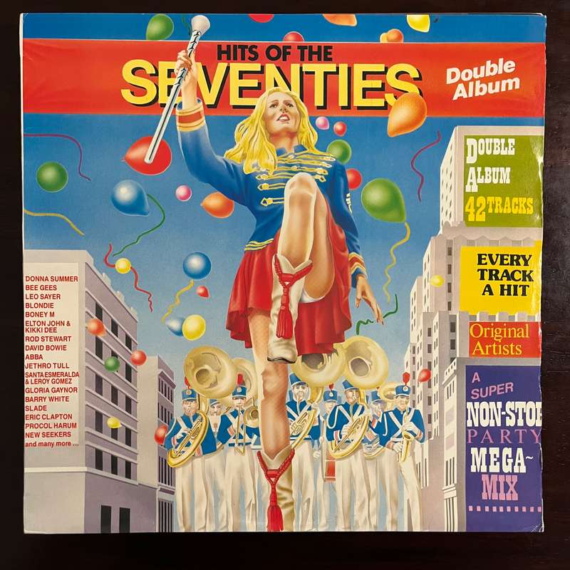 Hits Of The Seventies Vinyl 2LP South African Press Compilation KISS Bee Gees Blondie